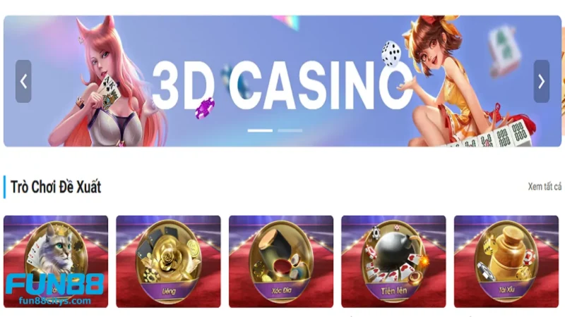 Nhà cái Fun88 tập trung 7 ngành mũi nhọn hot nhất